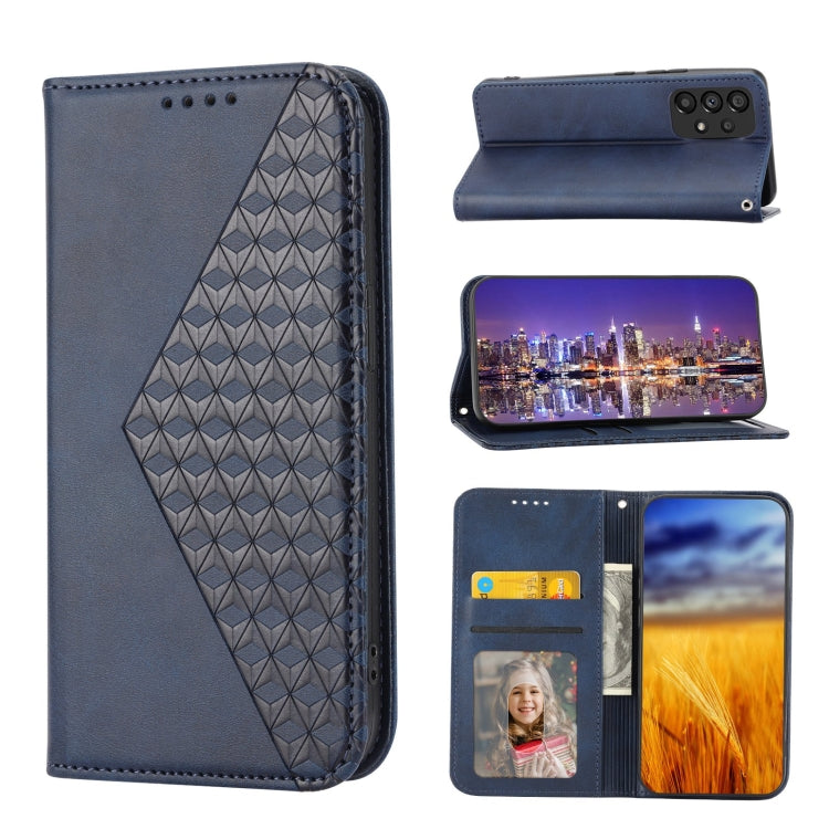 Cubic Grid Calf Texture Magnetic Closure Leather Phone Case, For Xiaomi Redmi 10A, For Xiaomi Redmi Note 11 Pro+, For Xiaomi 11T / 11T Pro, For Xiaomi Redmi Note 11T Pro, For Realme 9i