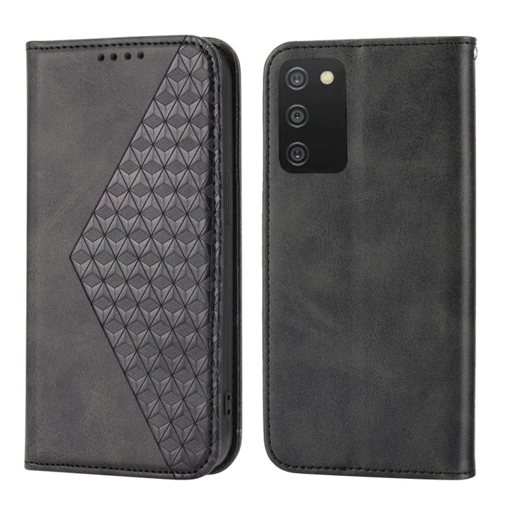 Cubic Grid Calf Texture Magnetic Closure Leather Phone Case, For OPPO A57 2022, For Sony Xperia 1 IV, For Sony Xperia 10 IV, For Google Pixel 6, For Google Pixel 6 Pro