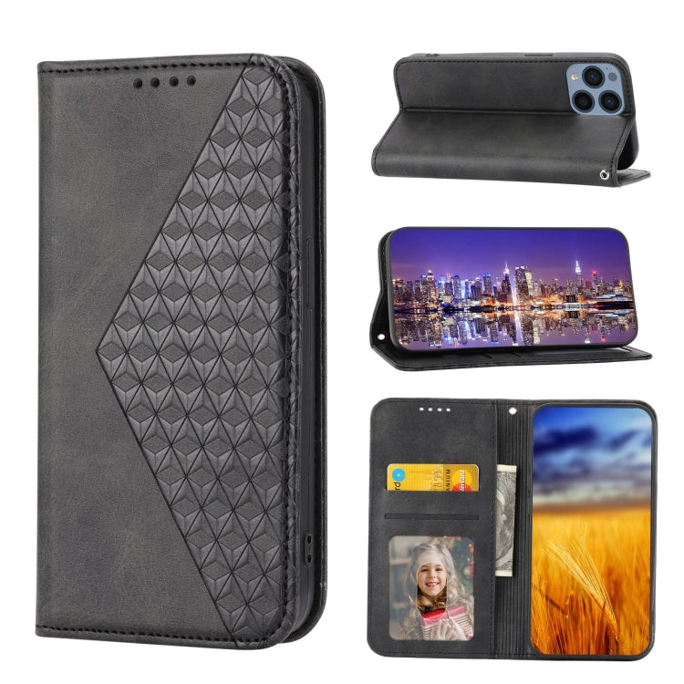 Cubic Grid Calf Texture Magnetic Closure Leather Phone Case, For OPPO A57 2022, For Sony Xperia 1 IV, For Sony Xperia 10 IV, For Google Pixel 6, For Google Pixel 6 Pro