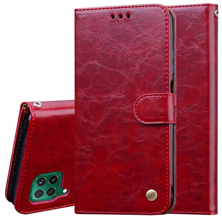 Business Style Oil Wax Texture Horizontal Flip Leather Case, with Holder & Card Slots & Wallet, For Xiaomi Redmi Note 9 Pro, For Huawei P40 Lite, For Huawei P40, For Huawei P40 Pro, For Galaxy M31