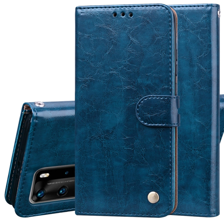 Business Style Oil Wax Texture Horizontal Flip Leather Case, with Holder & Card Slots & Wallet, For Xiaomi Redmi Note 9 Pro, For Huawei P40 Lite, For Huawei P40, For Huawei P40 Pro, For Galaxy M31