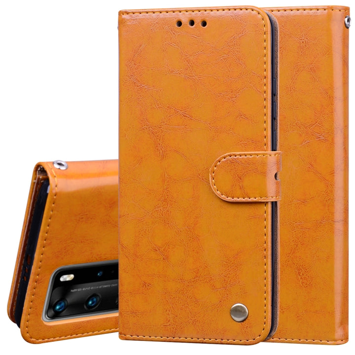 Business Style Oil Wax Texture Horizontal Flip Leather Case, with Holder & Card Slots & Wallet, For Xiaomi Redmi Note 9 Pro, For Huawei P40 Lite, For Huawei P40, For Huawei P40 Pro, For Galaxy M31