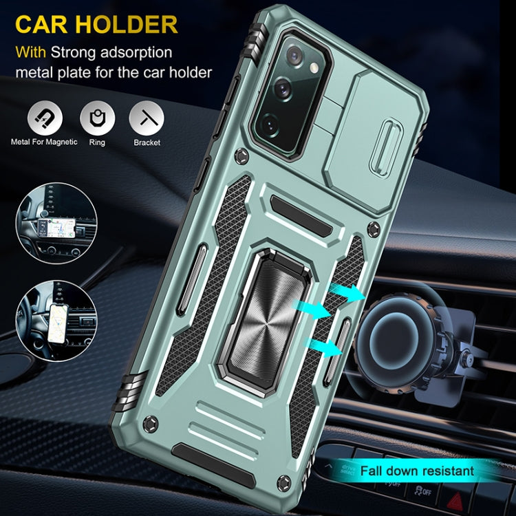 Armor PC + TPU Camera Shield Phone Case, For Samsung Galaxy S20 FE, For Samsung Galaxy S20 Ultra, For Samsung Galaxy S20+, For Samsung Galaxy S10