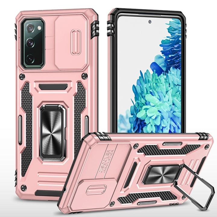 Armor PC + TPU Camera Shield Phone Case, For Samsung Galaxy S20 FE, For Samsung Galaxy S20 Ultra, For Samsung Galaxy S20+, For Samsung Galaxy S10