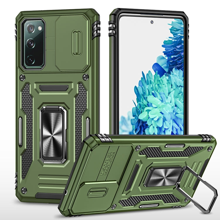 Armor PC + TPU Camera Shield Phone Case, For Samsung Galaxy S20 FE, For Samsung Galaxy S20 Ultra, For Samsung Galaxy S20+, For Samsung Galaxy S10