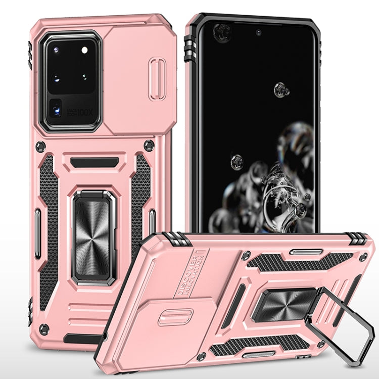 Armor PC + TPU Camera Shield Phone Case, For Samsung Galaxy S20 FE, For Samsung Galaxy S20 Ultra, For Samsung Galaxy S20+, For Samsung Galaxy S10