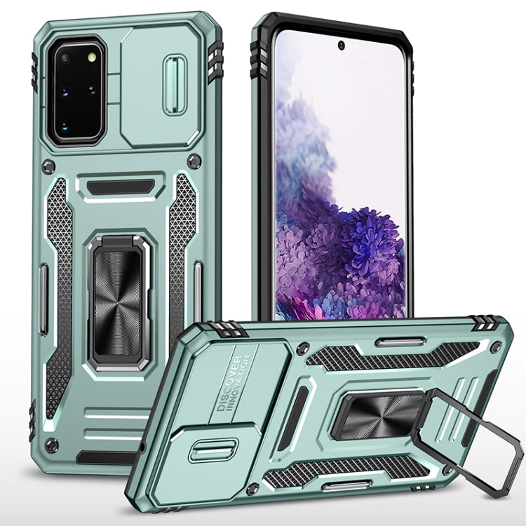 Armor PC + TPU Camera Shield Phone Case, For Samsung Galaxy S20 FE, For Samsung Galaxy S20 Ultra, For Samsung Galaxy S20+, For Samsung Galaxy S10