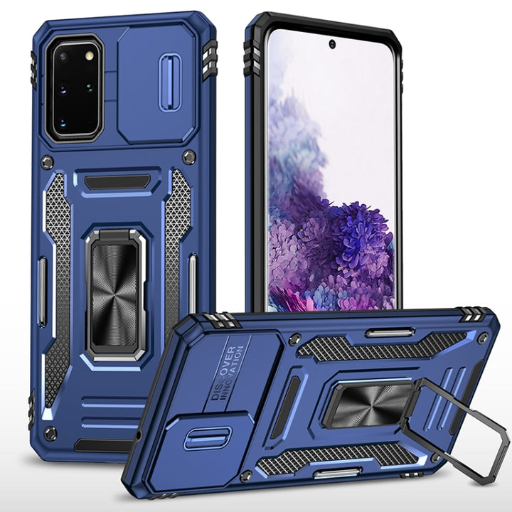 Armor PC + TPU Camera Shield Phone Case, For Samsung Galaxy S20 FE, For Samsung Galaxy S20 Ultra, For Samsung Galaxy S20+, For Samsung Galaxy S10