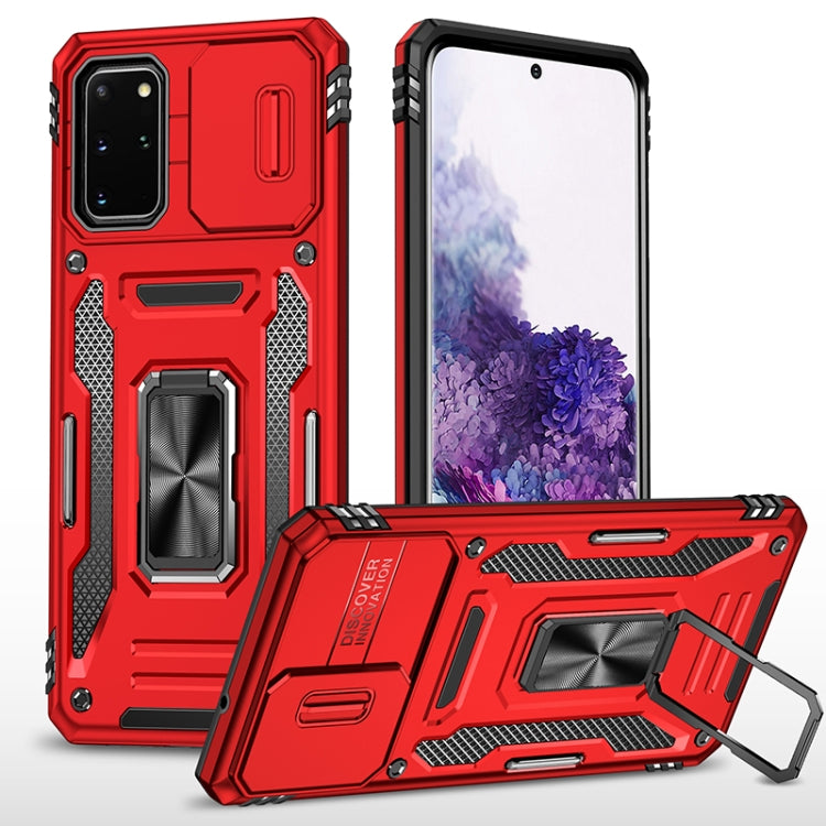 Armor PC + TPU Camera Shield Phone Case, For Samsung Galaxy S20 FE, For Samsung Galaxy S20 Ultra, For Samsung Galaxy S20+, For Samsung Galaxy S10