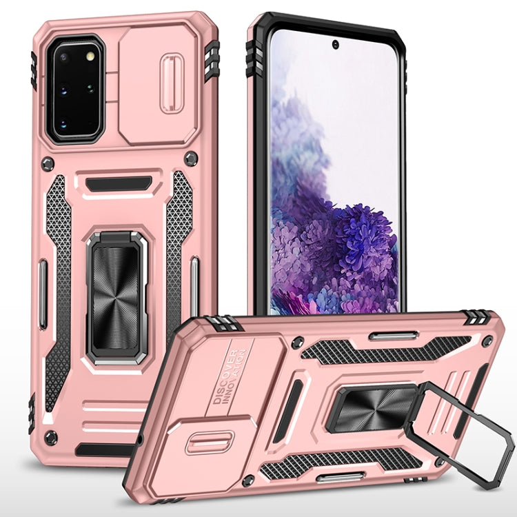 Armor PC + TPU Camera Shield Phone Case, For Samsung Galaxy S20 FE, For Samsung Galaxy S20 Ultra, For Samsung Galaxy S20+, For Samsung Galaxy S10