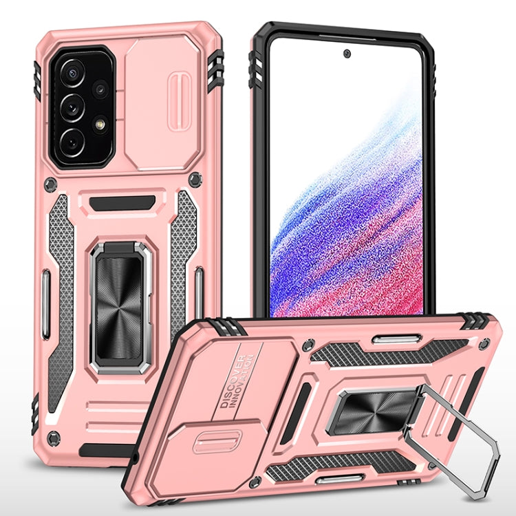 Armor PC + TPU Camera Shield Phone Case, For Samsung Galaxy A53 5G, For Samsung Galaxy A22 5G, For Samsung Galaxy A03s, For Samsung Galaxy A13 5G