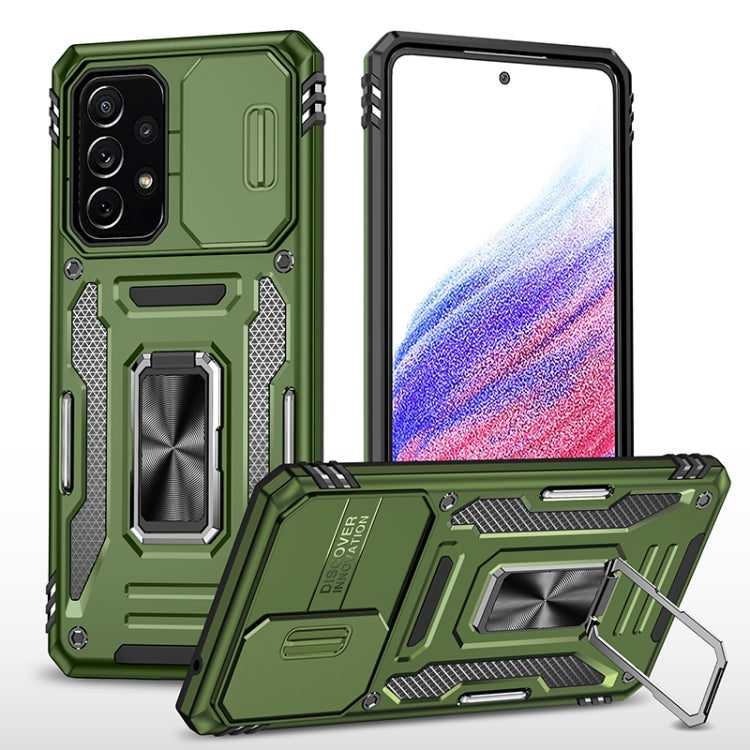 Armor PC + TPU Camera Shield Phone Case, For Samsung Galaxy A53 5G, For Samsung Galaxy A22 5G, For Samsung Galaxy A03s, For Samsung Galaxy A13 5G