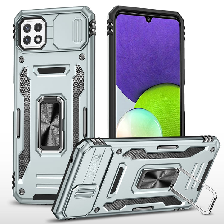 Armor PC + TPU Camera Shield Phone Case, For Samsung Galaxy A53 5G, For Samsung Galaxy A22 5G, For Samsung Galaxy A03s, For Samsung Galaxy A13 5G