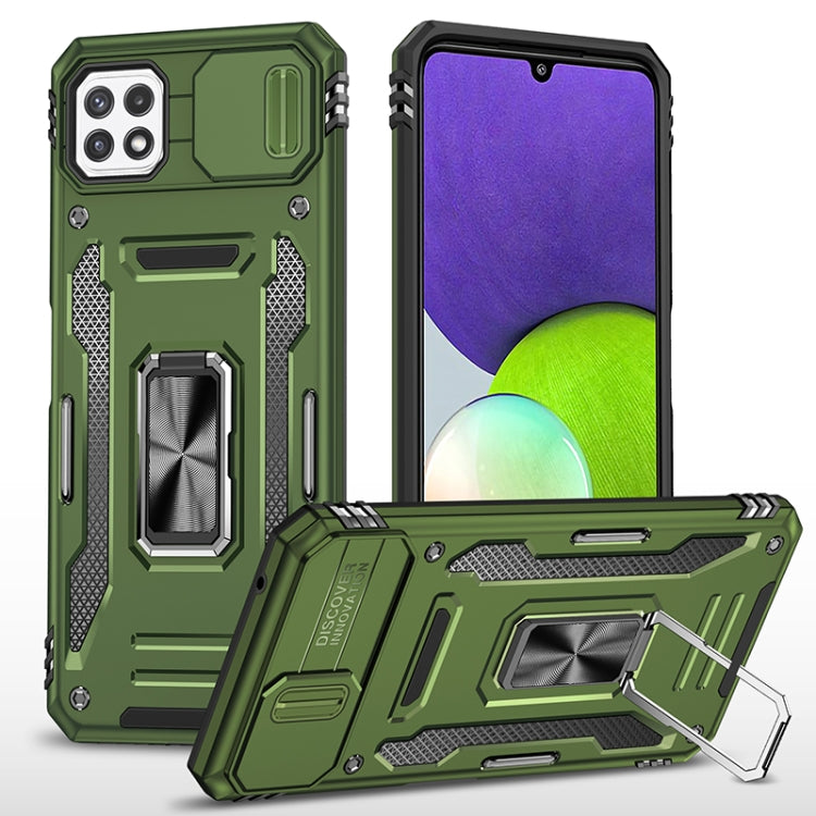 Armor PC + TPU Camera Shield Phone Case, For Samsung Galaxy A53 5G, For Samsung Galaxy A22 5G, For Samsung Galaxy A03s, For Samsung Galaxy A13 5G