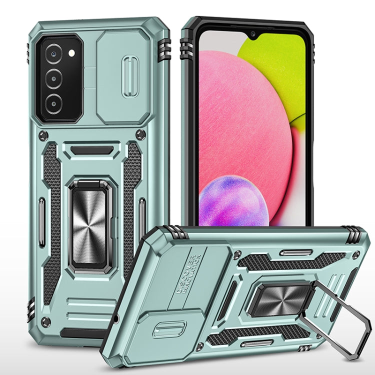 Armor PC + TPU Camera Shield Phone Case, For Samsung Galaxy A53 5G, For Samsung Galaxy A22 5G, For Samsung Galaxy A03s, For Samsung Galaxy A13 5G