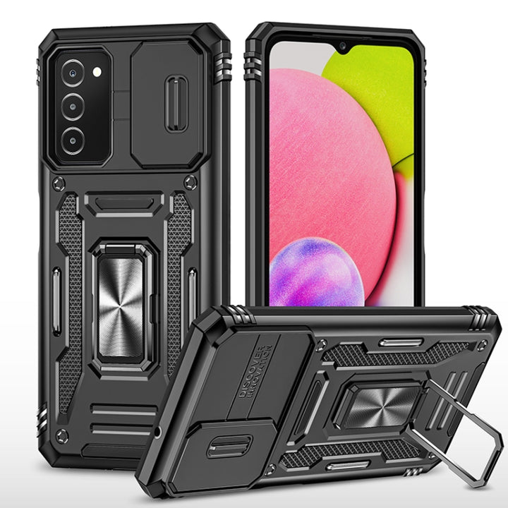 Armor PC + TPU Camera Shield Phone Case, For Samsung Galaxy A53 5G, For Samsung Galaxy A22 5G, For Samsung Galaxy A03s, For Samsung Galaxy A13 5G