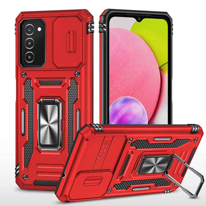 Armor PC + TPU Camera Shield Phone Case, For Samsung Galaxy A53 5G, For Samsung Galaxy A22 5G, For Samsung Galaxy A03s, For Samsung Galaxy A13 5G