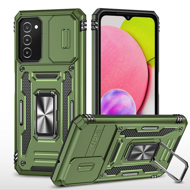 Armor PC + TPU Camera Shield Phone Case, For Samsung Galaxy A53 5G, For Samsung Galaxy A22 5G, For Samsung Galaxy A03s, For Samsung Galaxy A13 5G