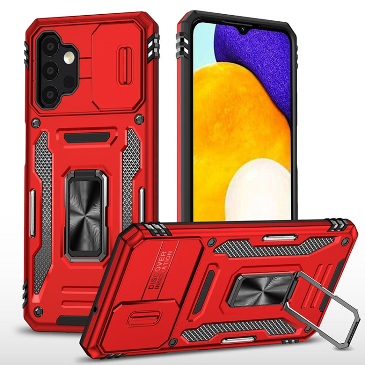 Armor PC + TPU Camera Shield Phone Case, For Samsung Galaxy A53 5G, For Samsung Galaxy A22 5G, For Samsung Galaxy A03s, For Samsung Galaxy A13 5G