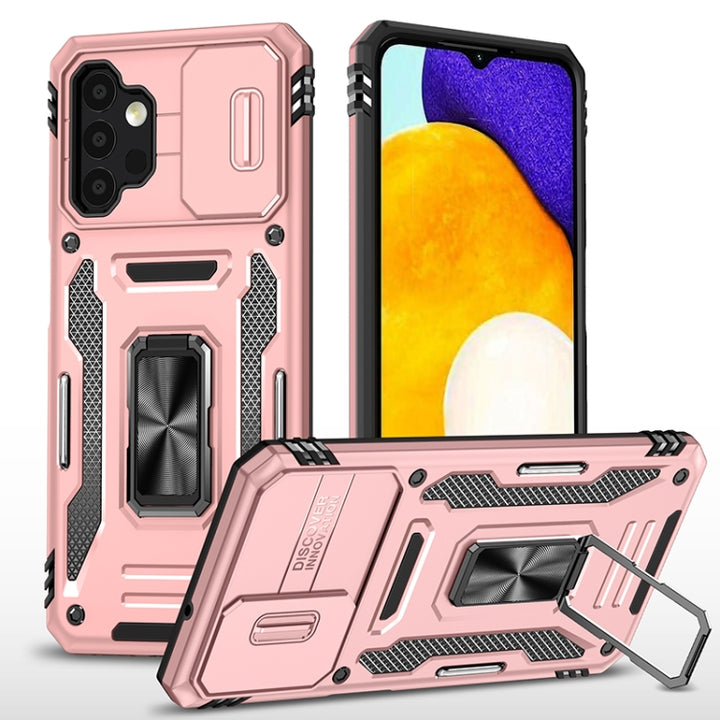 Armor PC + TPU Camera Shield Phone Case, For Samsung Galaxy A53 5G, For Samsung Galaxy A22 5G, For Samsung Galaxy A03s, For Samsung Galaxy A13 5G