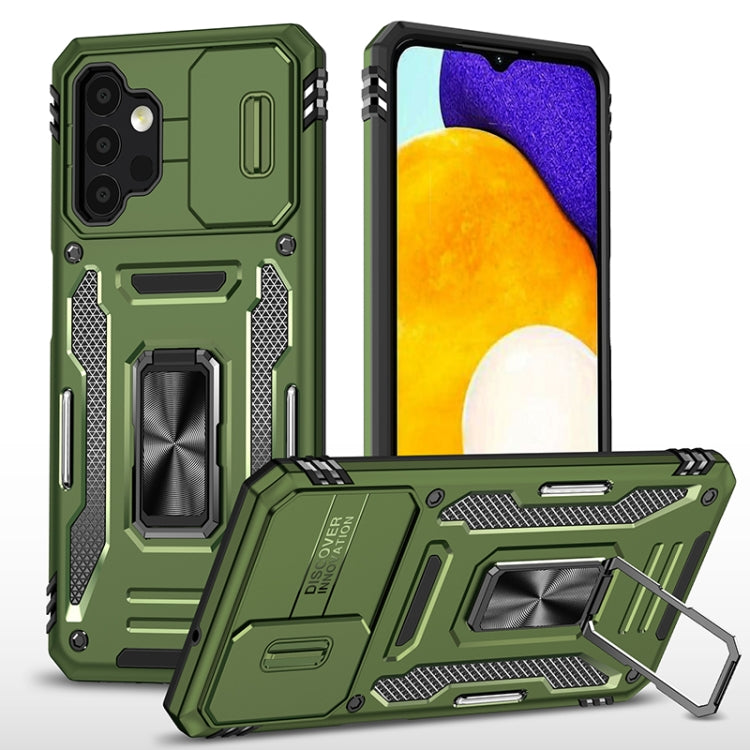 Armor PC + TPU Camera Shield Phone Case, For Samsung Galaxy A53 5G, For Samsung Galaxy A22 5G, For Samsung Galaxy A03s, For Samsung Galaxy A13 5G