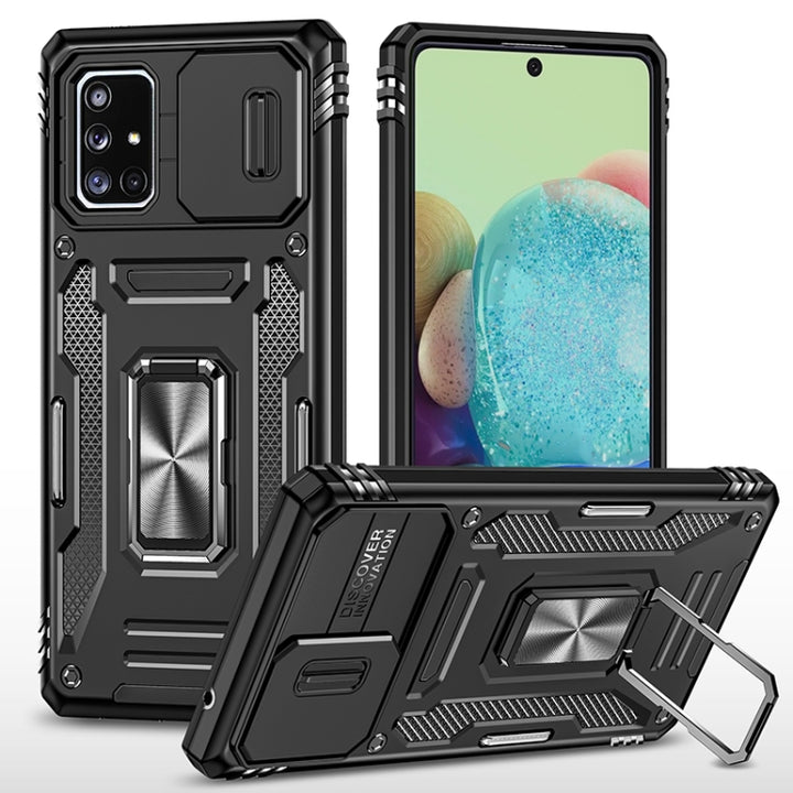 Armor PC + TPU Camera Shield Phone Case, For Samsung Galaxy A42 5G, For Samsung Galaxy A71 5G