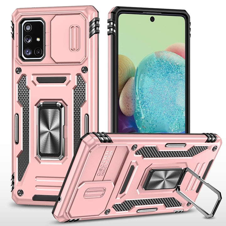 Armor PC + TPU Camera Shield Phone Case, For Samsung Galaxy A42 5G, For Samsung Galaxy A71 5G