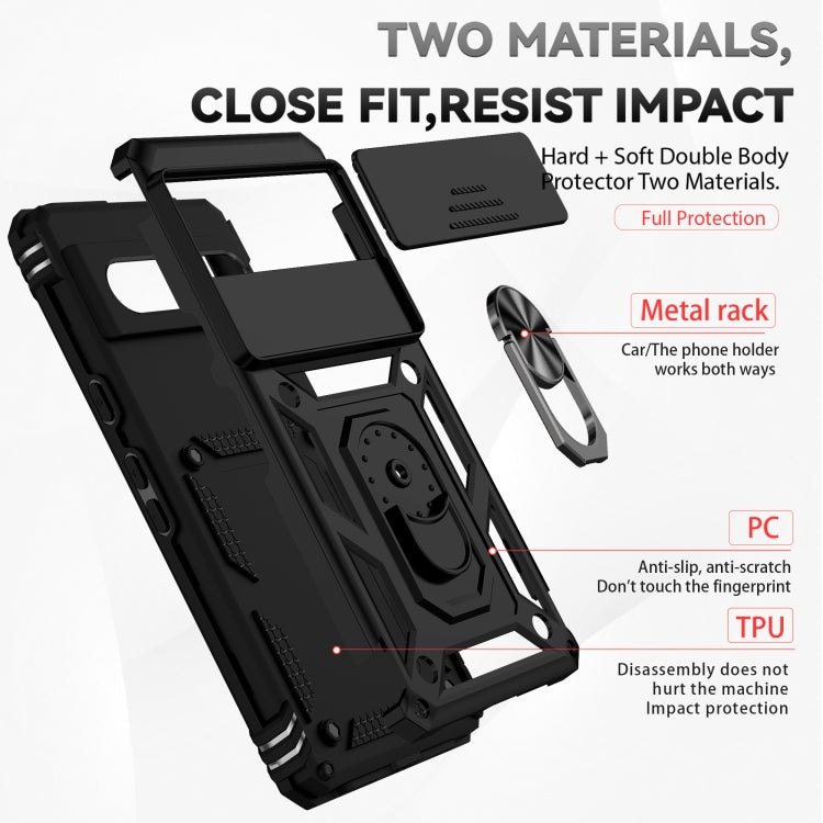 Sliding Camshield Holder Phone Case, For Google Pixel 7 5G, For Google Pixel 7 Pro 5G, For Honor X9, For Samsung Galaxy S23 5G