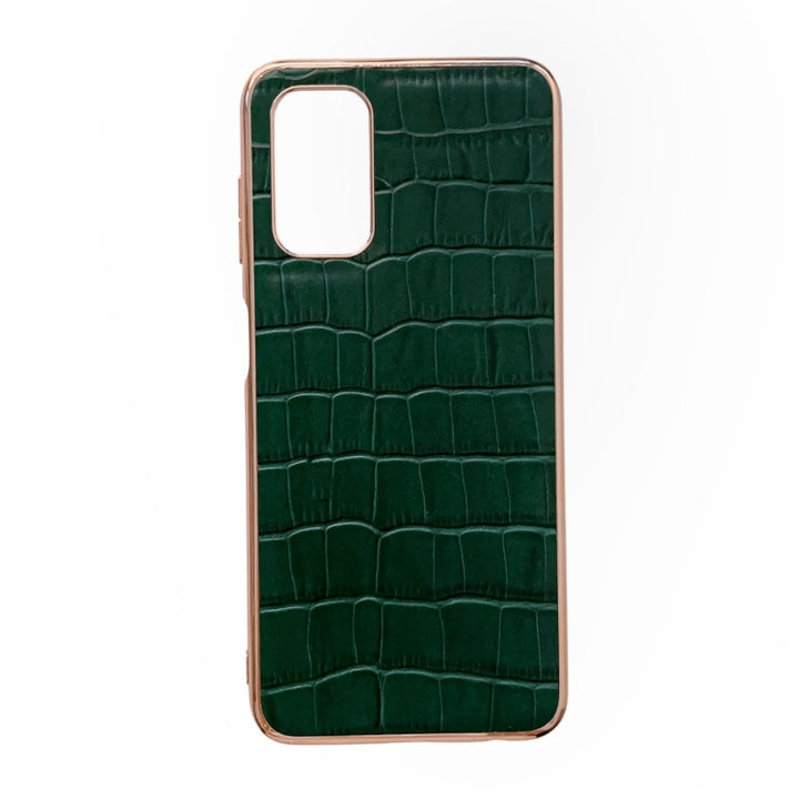 Crocodile Texture Genuine Leather Electroplating Phone Case, For Samsung Galaxy A13 4G, For Samsung Galaxy A23 4G/5G, For Samsung Galaxy A33 5G, For Samsung Galaxy A53 5G, For Samsung Galaxy A73 5G, For Samsung Galaxy Z Flip3 5G