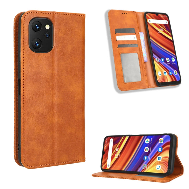 Magnetic Buckle Retro Texture Leather Phone Case, For UMIDIGI Power 7 / Power 7S, For ZTE Blade A52 Lite, For ZTE Blade A72 5G