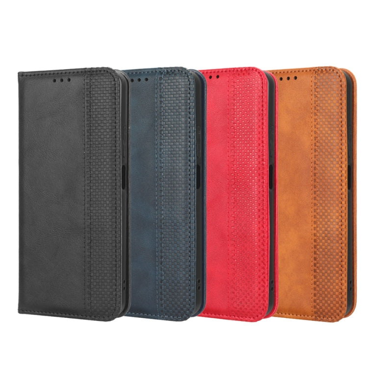 Magnetic Buckle Retro Texture Leather Phone Case, For UMIDIGI Power 7 / Power 7S, For ZTE Blade A52 Lite, For ZTE Blade A72 5G