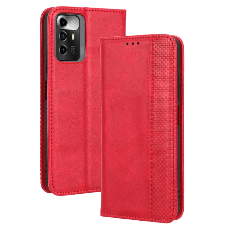 Magnetic Buckle Retro Texture Leather Phone Case, For UMIDIGI Power 7 / Power 7S, For ZTE Blade A52 Lite, For ZTE Blade A72 5G