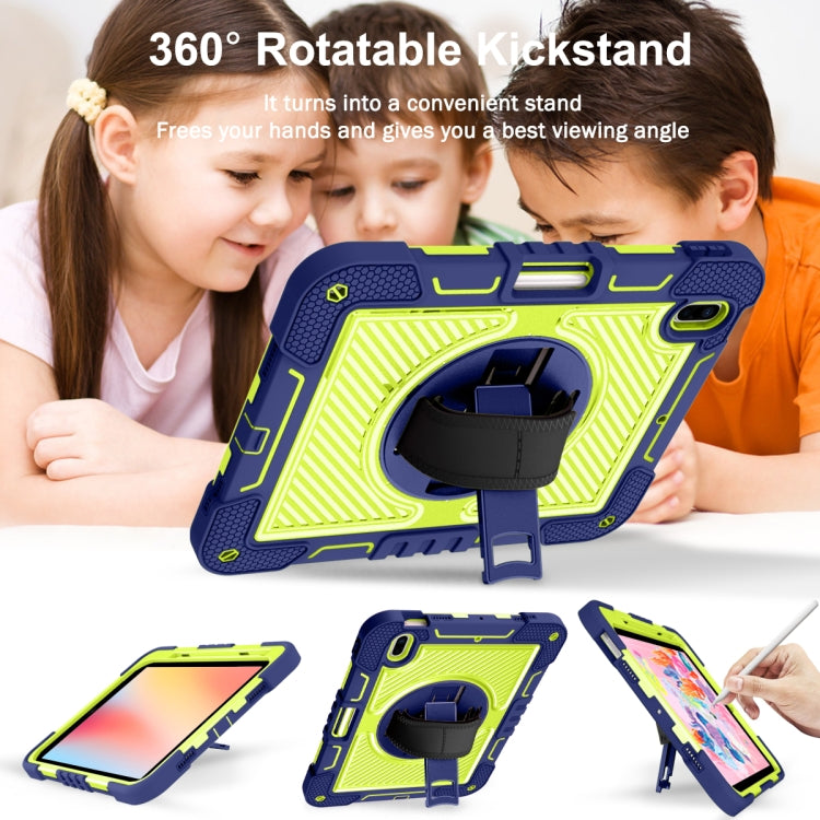 360 Degree Rotation Contrast Color Shockproof Silicone + PC Tablet Case, For iPad 10th Gen 10.9 2022