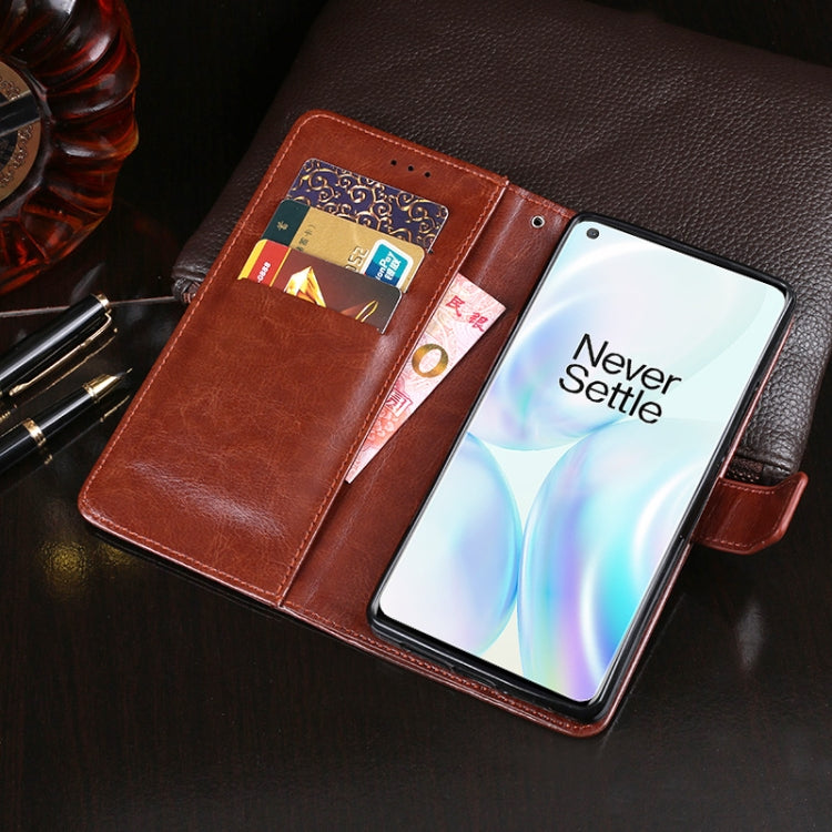 idewei Crazy Horse Texture Horizontal Flip Leather Case with Holder & Card Slots & Wallet, For OnePlus 8, For OnePlus 8 Pro, For Galaxy Feel 2, For Galaxy M21