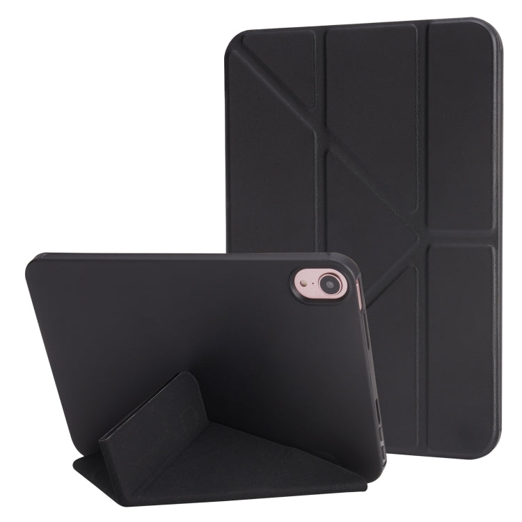 Millet Texture PU + Silicone 3-folding Leather Tablet Case, For iPad 10th Gen 10.9 2022