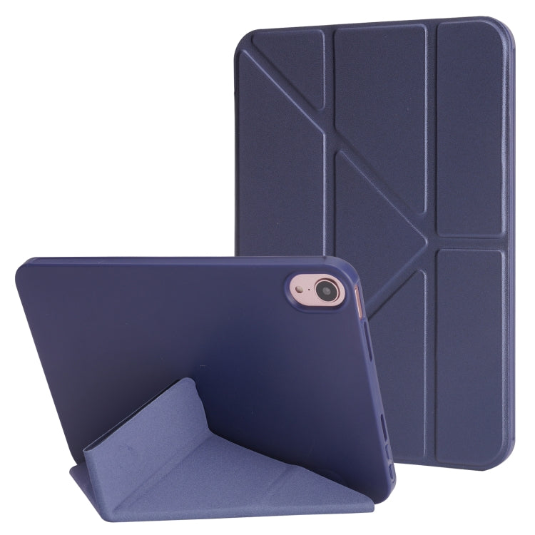 Millet Texture PU + Silicone 3-folding Leather Tablet Case, For iPad 10th Gen 10.9 2022