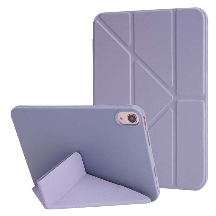 Millet Texture PU + Silicone 3-folding Leather Tablet Case, For iPad 10th Gen 10.9 2022