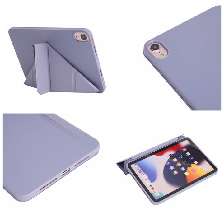 Millet Texture PU + Silicone 3-folding Leather Tablet Case, For iPad 10th Gen 10.9 2022