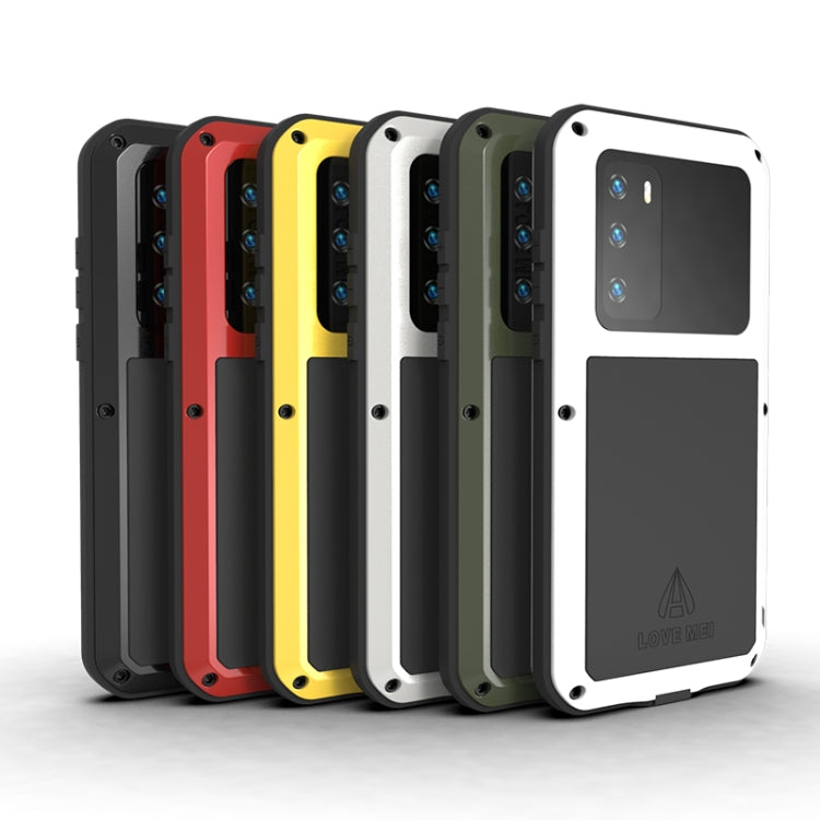 LOVE MEI Metal Shockproof Waterproof Dustproof Protective Case, For Huawei P40, For Huawei P40 Pro, For Samsung Galaxy A40s, For Samsung Galaxy A50, For Samsung Galaxy A51