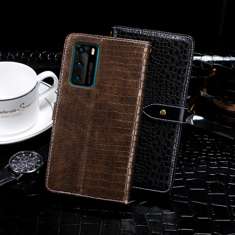 idewei Crocodile Texture Horizontal Flip Leather Case with Holder & Card Slots & Wallet, For Huawei P40, For Huawei P40 Pro