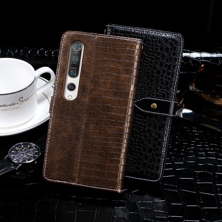 idewei Crocodile Texture Horizontal Flip Leather Case with Holder & Card Slots & Wallet, For Xiaomi Mi 10 Pro, For Xiaomi POCO X2, For Infinix S4, For Infinix Smart 3 Plus