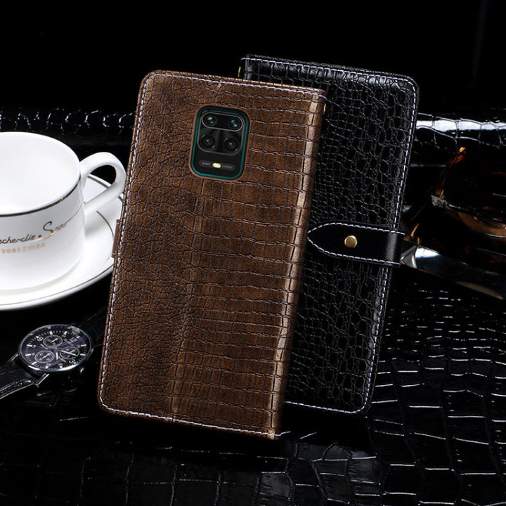 idewei Crocodile Texture Horizontal Flip Leather Case with Holder & Card Slots & Wallet, For Xiaomi Redmi Note 9S, For Xiaomi Redmi K30 Pro