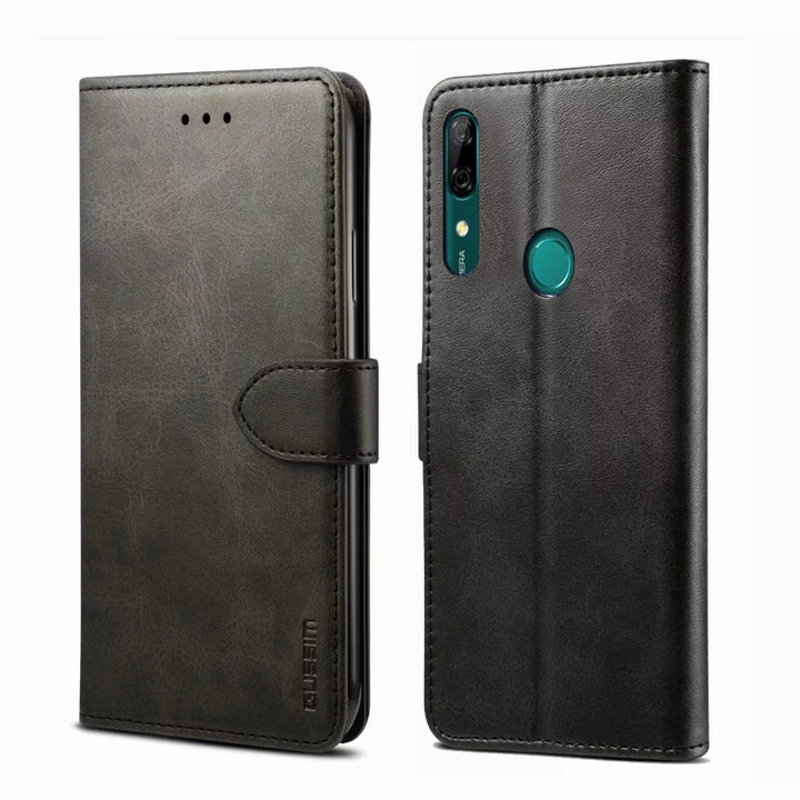 GUSSIM Business Style Horizontal Flip Leather Case with Holder & Card Slots & Wallet, For Huawei P Smart Z, For Huawei Y9 Prime (2019)