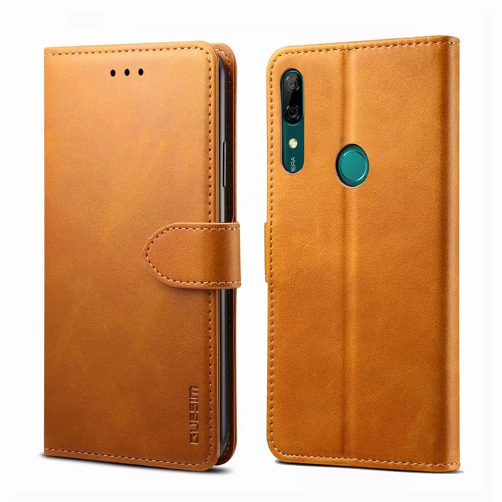 GUSSIM Business Style Horizontal Flip Leather Case with Holder & Card Slots & Wallet, For Huawei P Smart Z, For Huawei Y9 Prime (2019)