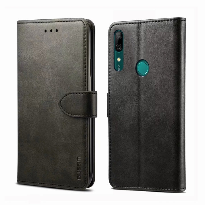 GUSSIM Business Style Horizontal Flip Leather Case with Holder & Card Slots & Wallet, For Huawei P Smart Z, For Huawei Y9 Prime (2019)