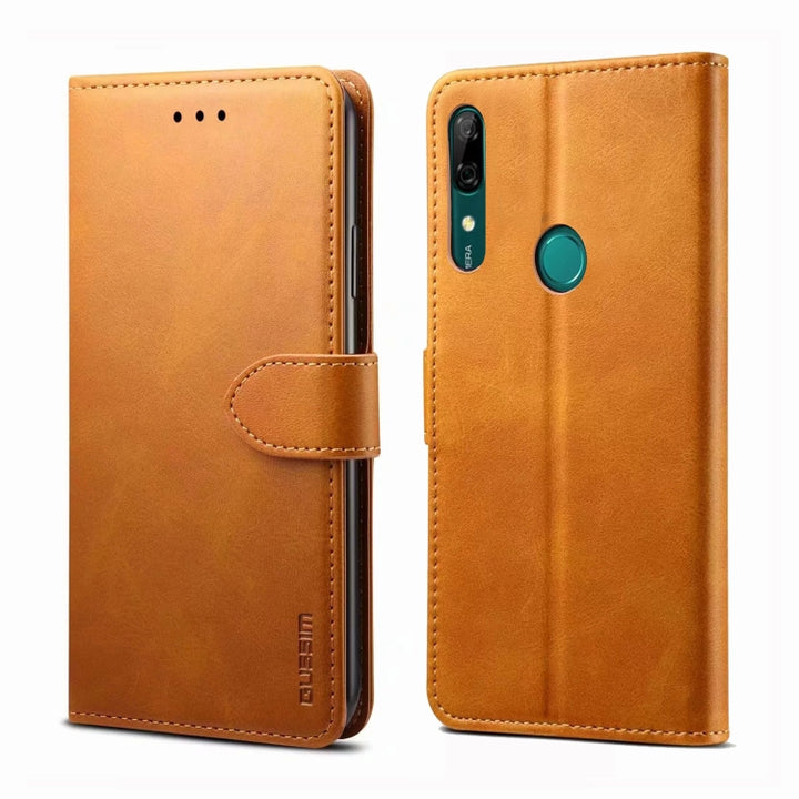 GUSSIM Business Style Horizontal Flip Leather Case with Holder & Card Slots & Wallet, For Huawei P Smart Z, For Huawei Y9 Prime (2019)