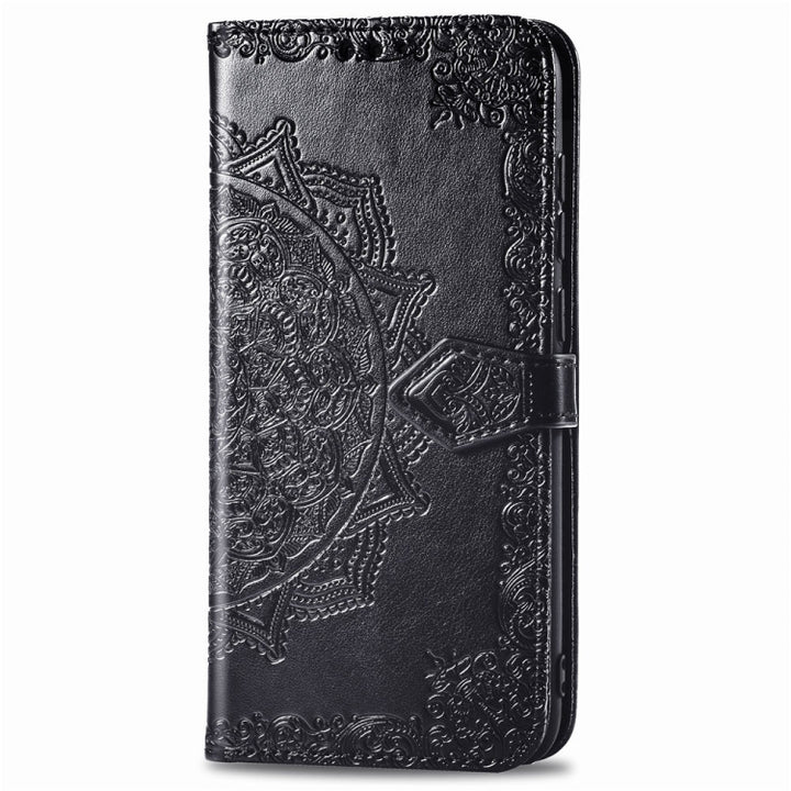 Embossed Mandala Pattern PC + TPU Horizontal Flip Leather Case with Holder & Card Slots, For Huawei P40, For Huawei P40 Lite / nova 6 SE, For Huawei P40 Pro / P40 Pro+, For Huawei Y7P, For Galaxy A11