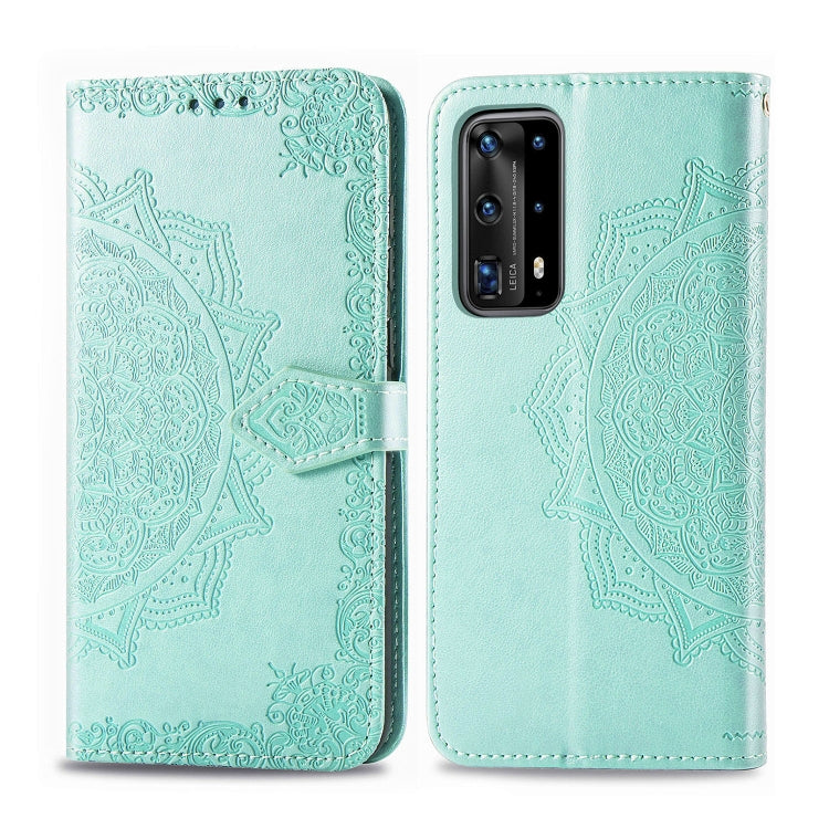 Embossed Mandala Pattern PC + TPU Horizontal Flip Leather Case with Holder & Card Slots, For Huawei P40, For Huawei P40 Lite / nova 6 SE, For Huawei P40 Pro / P40 Pro+, For Huawei Y7P, For Galaxy A11