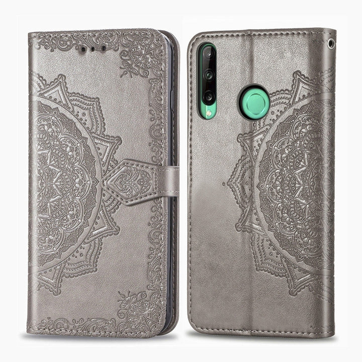 Embossed Mandala Pattern PC + TPU Horizontal Flip Leather Case with Holder & Card Slots, For Huawei P40, For Huawei P40 Lite / nova 6 SE, For Huawei P40 Pro / P40 Pro+, For Huawei Y7P, For Galaxy A11