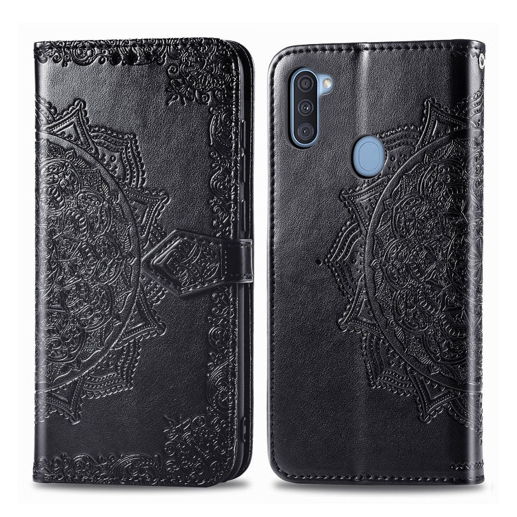 Embossed Mandala Pattern PC + TPU Horizontal Flip Leather Case with Holder & Card Slots, For Huawei P40, For Huawei P40 Lite / nova 6 SE, For Huawei P40 Pro / P40 Pro+, For Huawei Y7P, For Galaxy A11